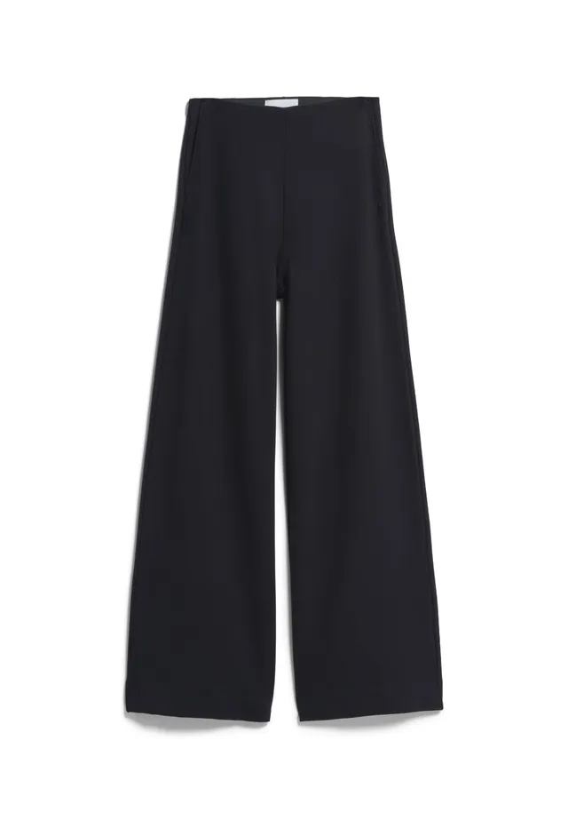 Marlowe Nature Basic Jersey Wide Leg Hose black Ecovero XS-XL