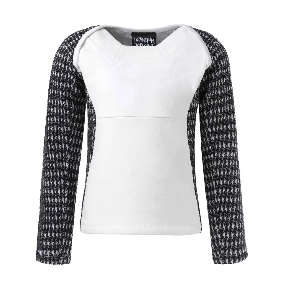 Infantium Victoria Longsleeve Top Schwarz-Weiß 104