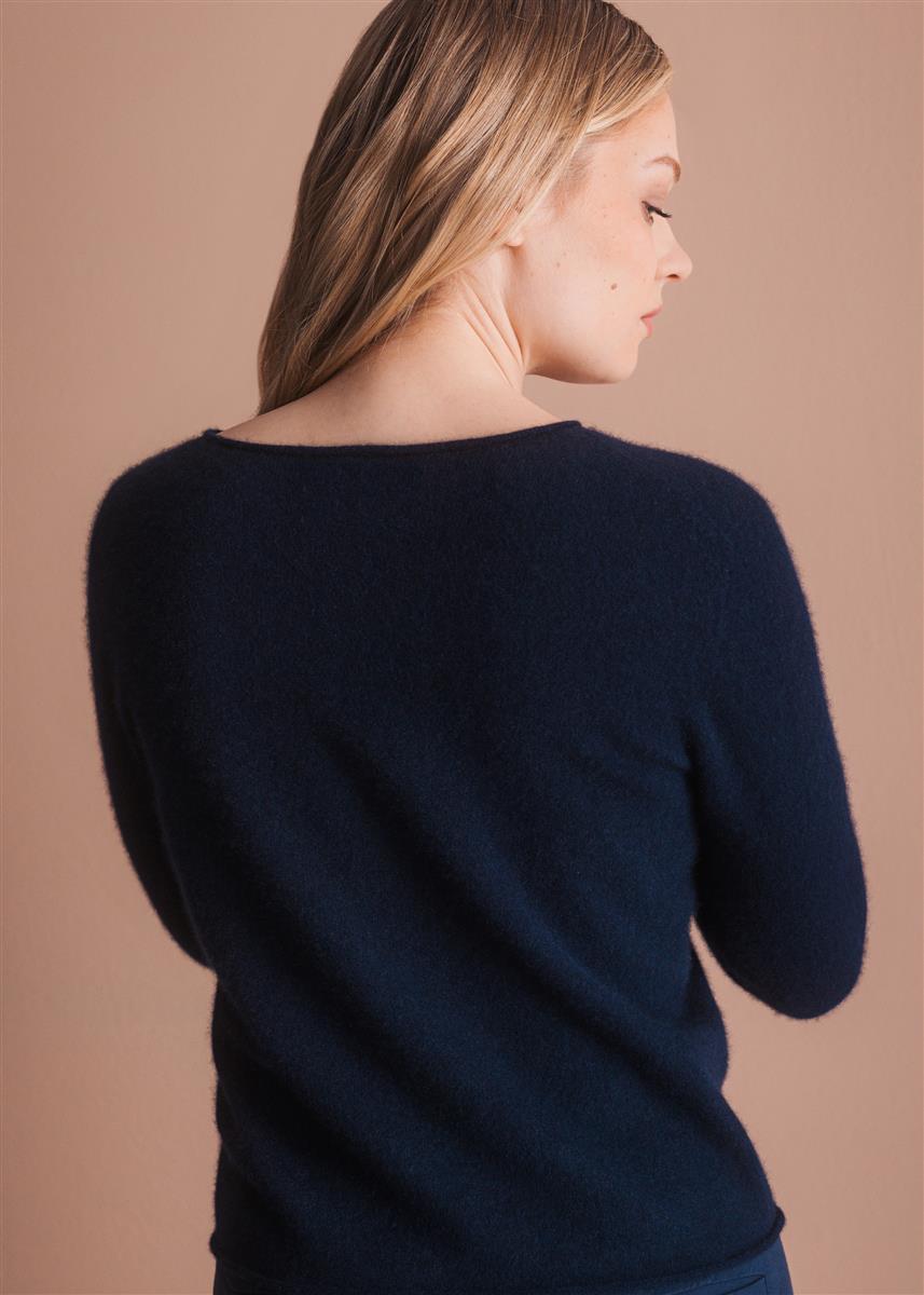 Marlowe Nature Kathy Strickjacke Kaschmir Cardigan navy