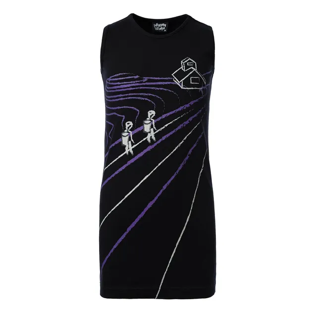 Infantium Victoria Rice Paddy T-Shirt Kleid schwarz Baumwolle