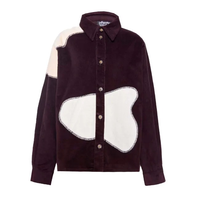 Infantium Victoria Velvet Kinderhemd Aubergine Gr. 116