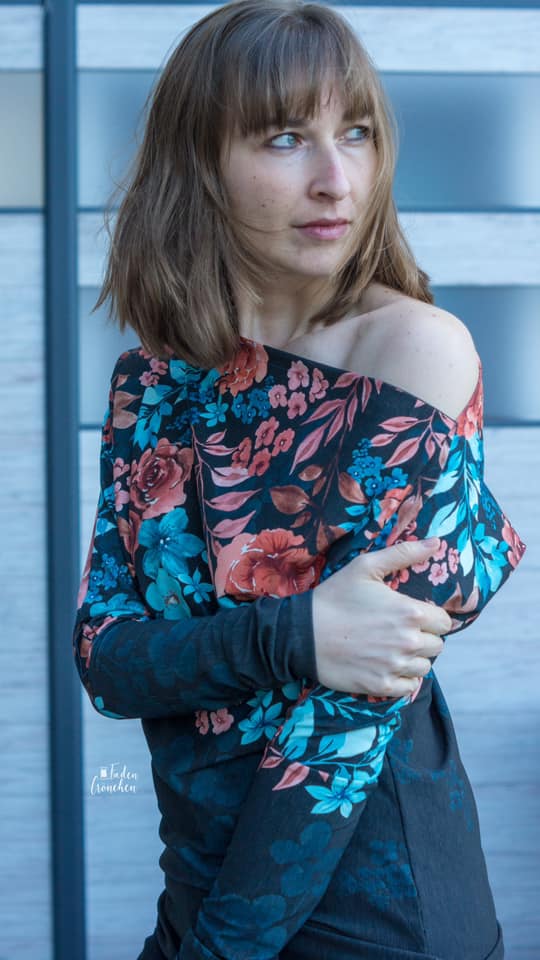 Schnittrebell Jules One-Shoulder-Shirt Papierschnitt 34-54