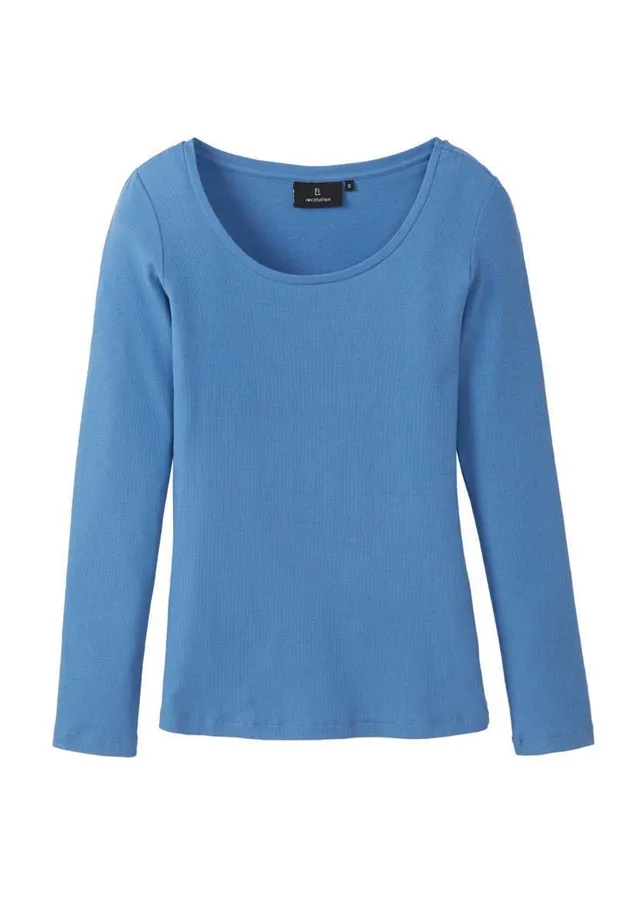 marlowe nature Longsleeve Senna Langarmshirt lava red Modal