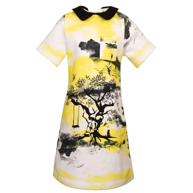 Infantium Victoria A-Linie Kleid Print Bio-Baumwolle Kleid