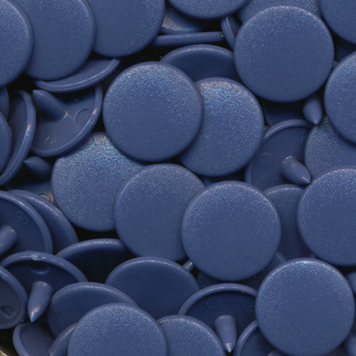 Kam Snaps Plastic Snaps B32 Druckknöpfe jeansblau matt 50 Sets