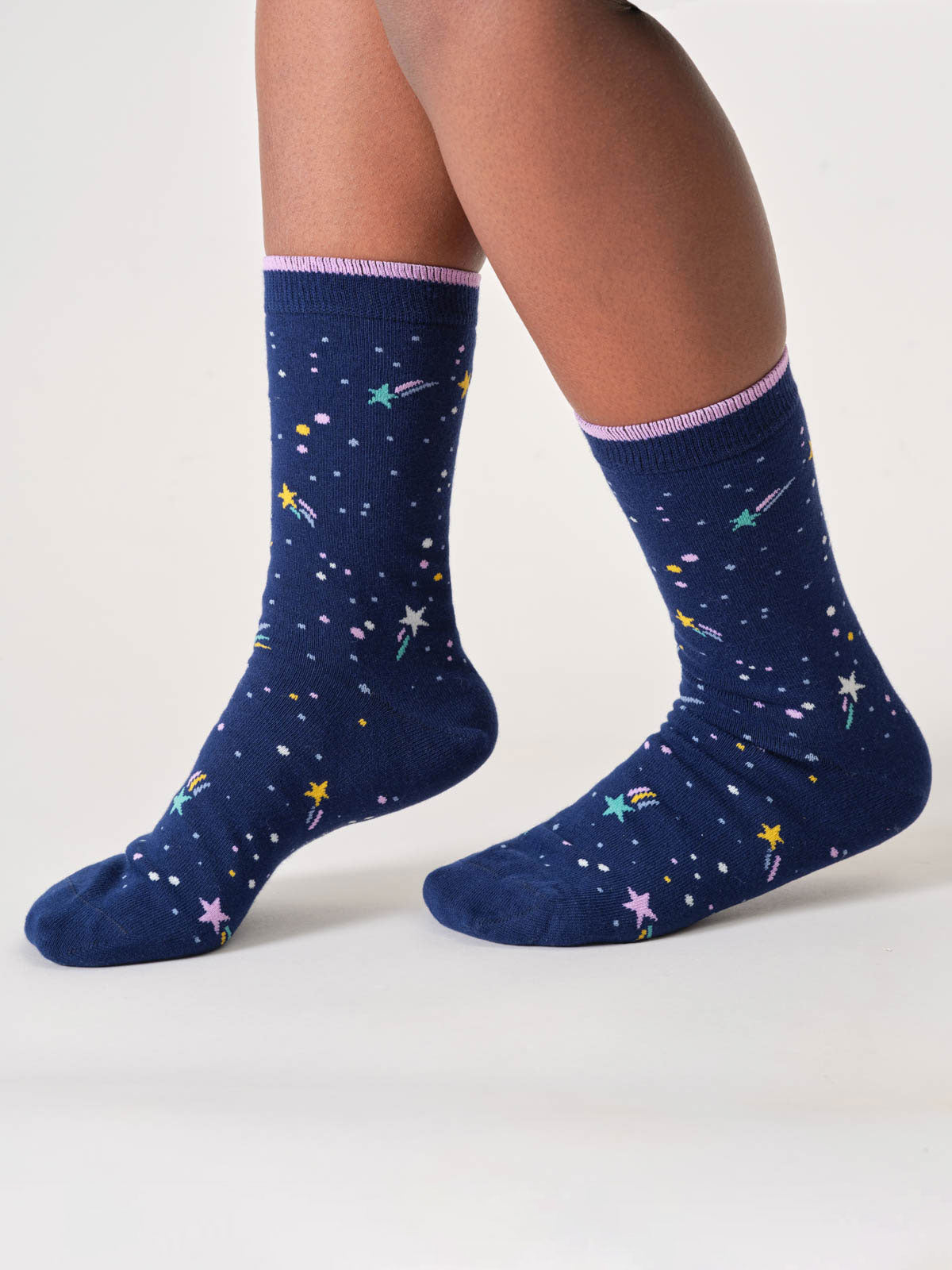 marlowe nature Stars Moons Socken midnight blue stars