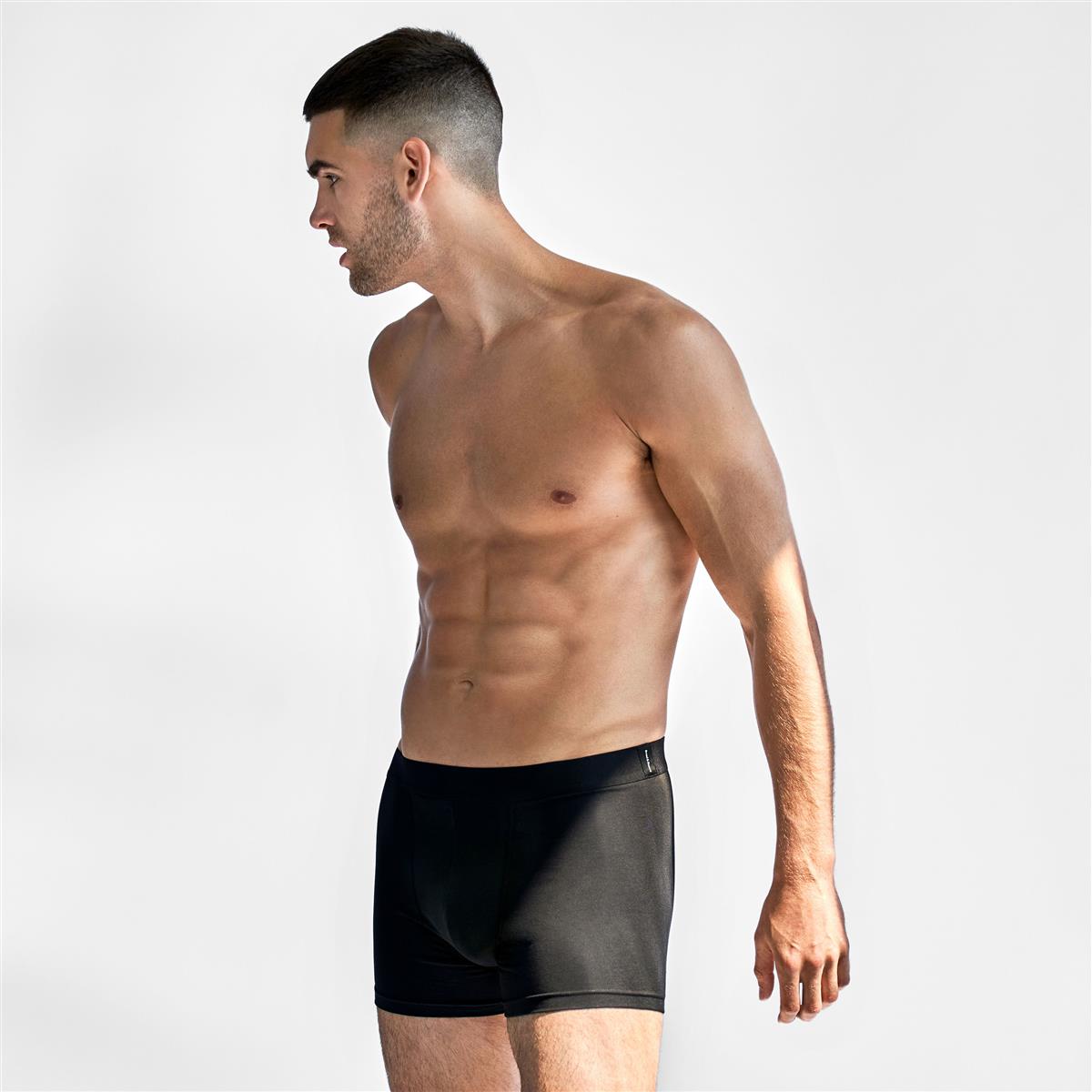 marlowe nature Men Boxer Brief Boxershorts 3er schwarz Bio