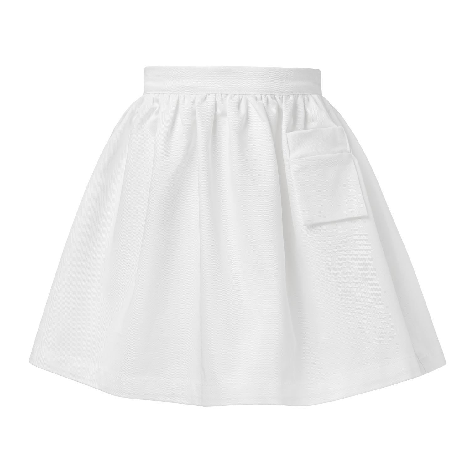 Infantium Victoria White Gabardine Rock Weiß Baumwolle