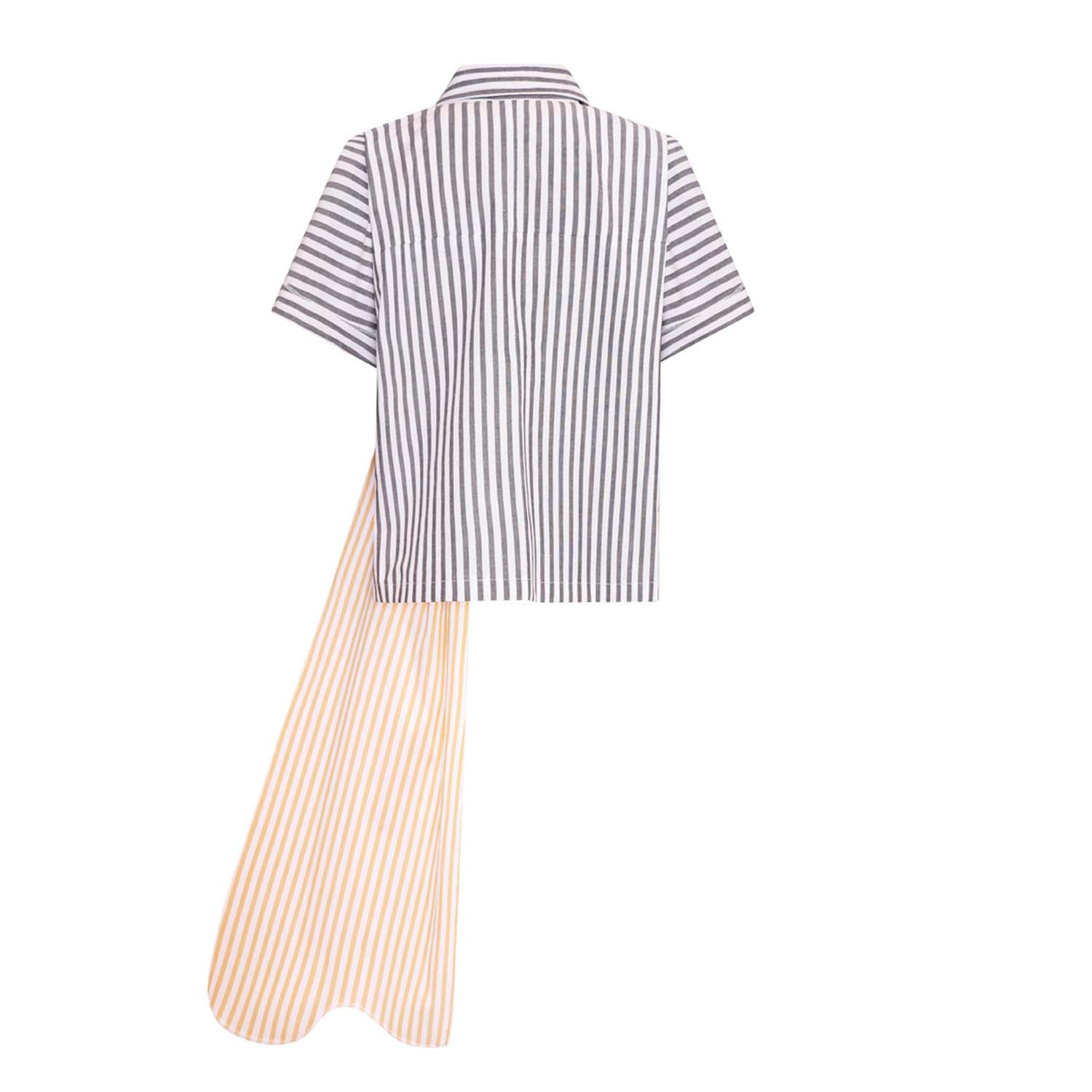 Infantium Victoria Hemd Kinder Streifen Bio-Poplin Zero-Waste