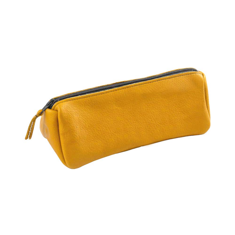 Pantolinos Federtasche Naturleder 19x7x7cm Stifte Mäppchen
