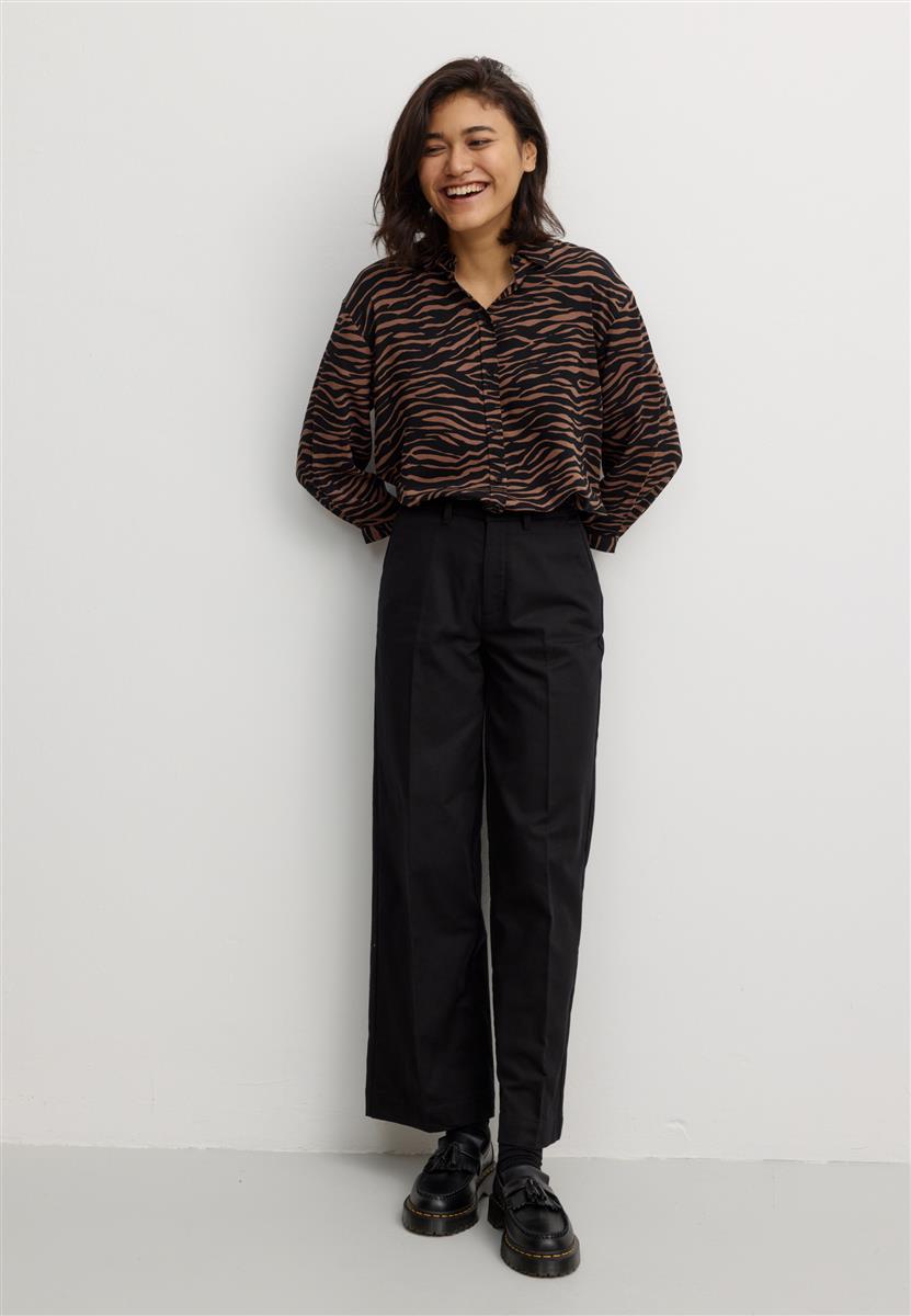 marlowe nature Pants Ligularia Hose Black Bio-Baumwolle
