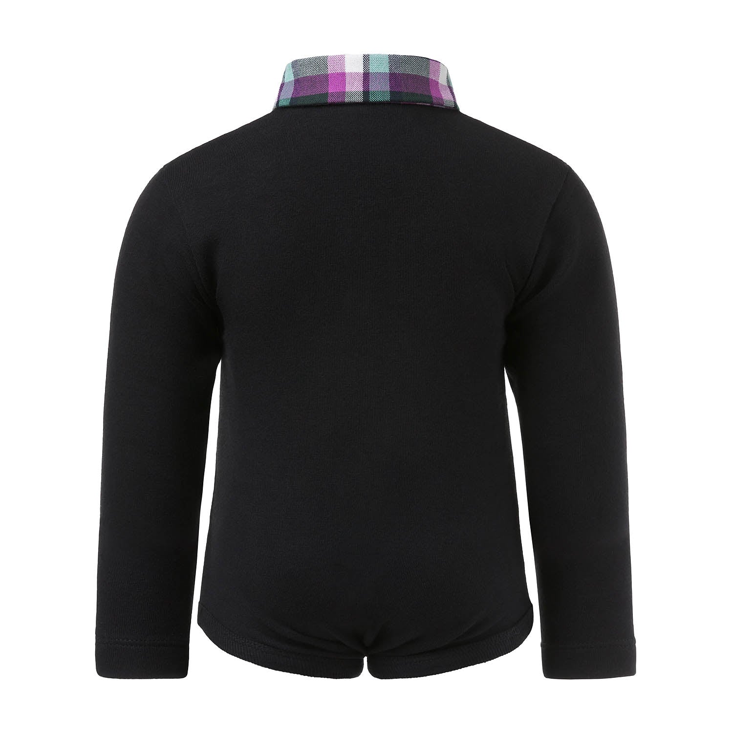 Infantium Victoria Tuxedo Strampler Schwarz 80 Bio-Baumwolle