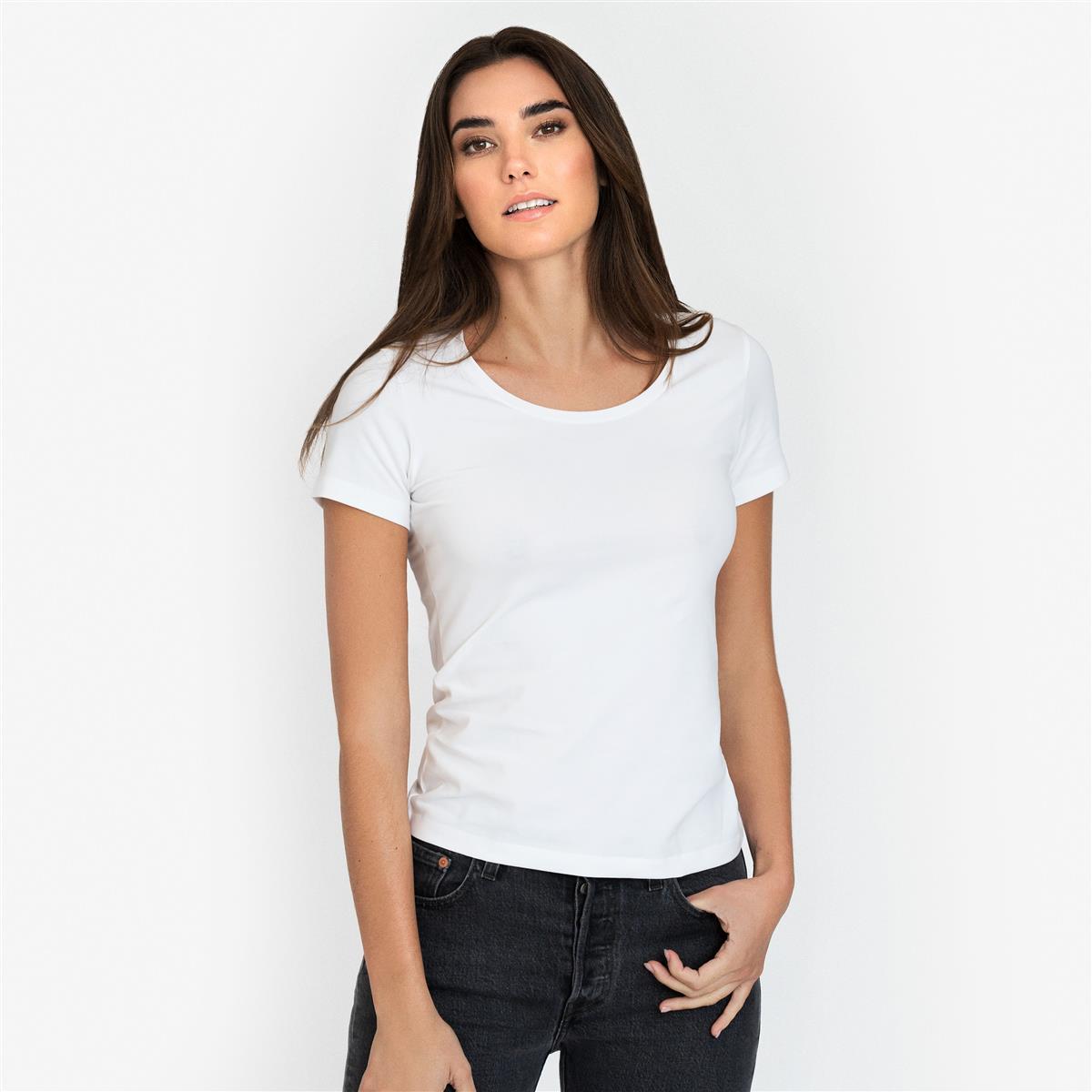 marlowe nature Crew Neck T-Shirt grey melange Bio-Baumwolle