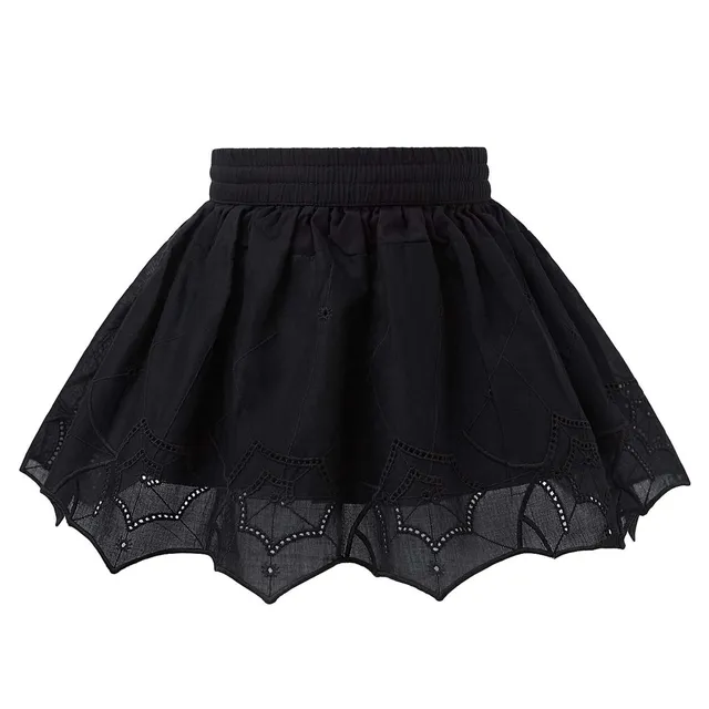 Infantium Victoria Spiderweb Spitzenrock Baumwolle schwarz 80