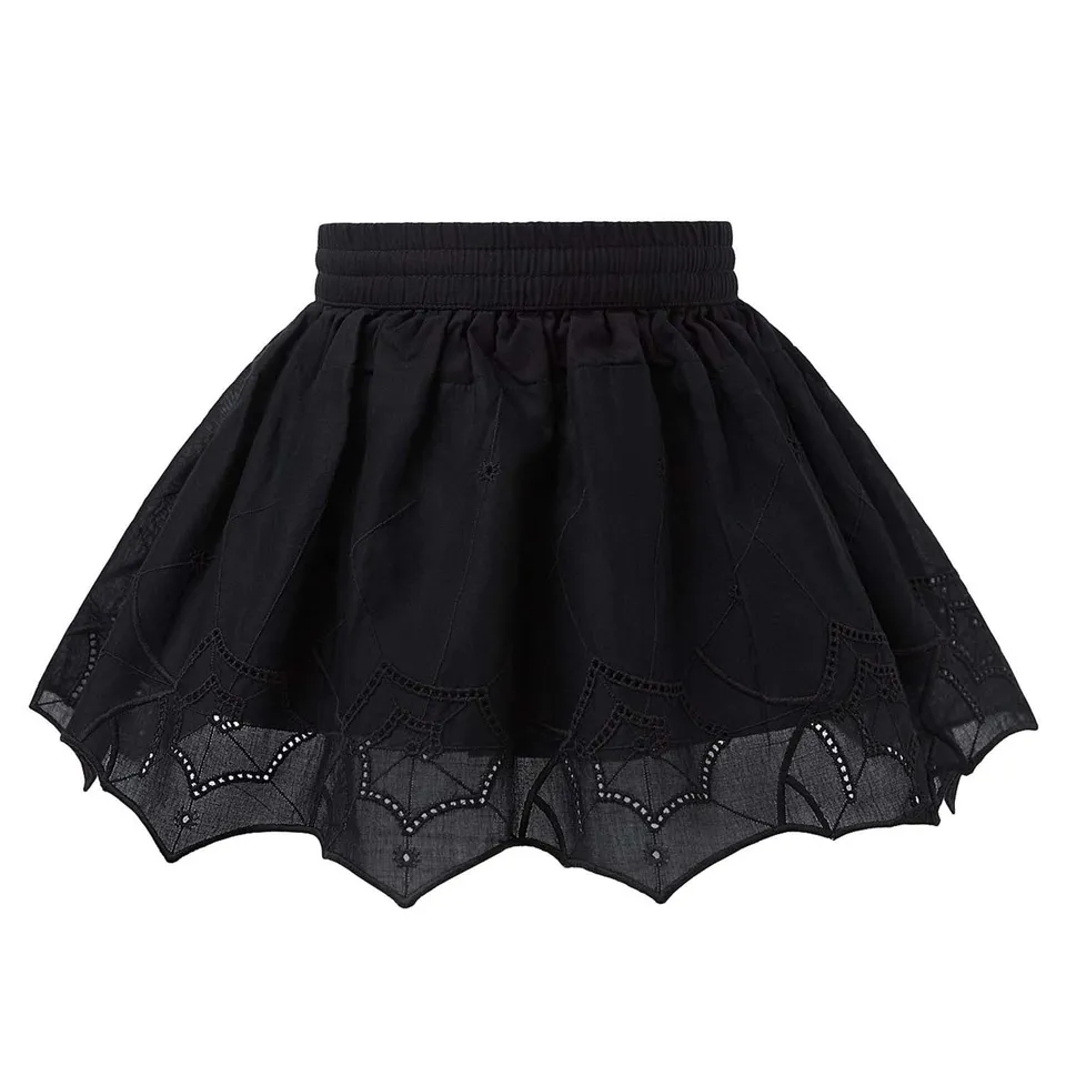 Infantium Victoria Spiderweb Spitzenrock Baumwolle schwarz 80