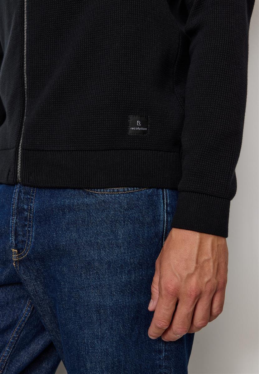 marlowe nature Tarragon Cardigan black S 100% Bio-Baumwolle Strick