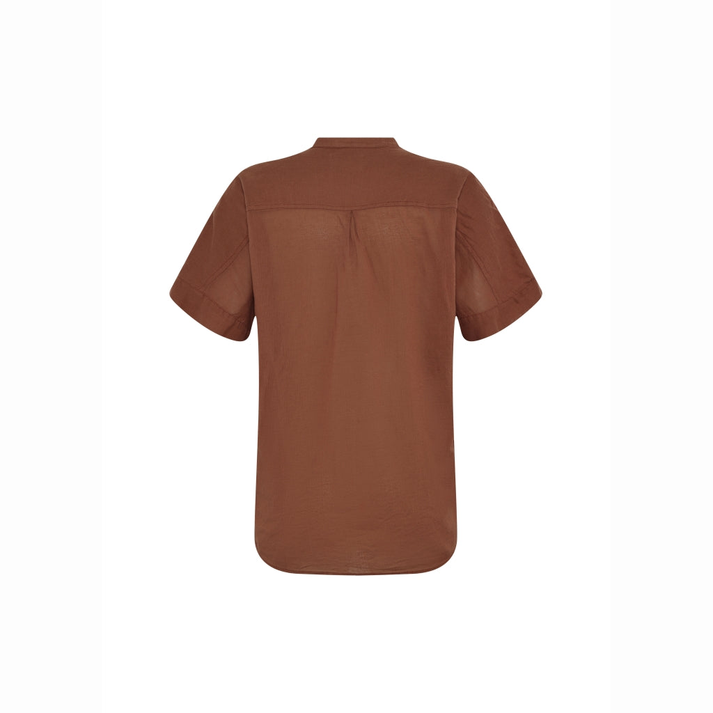 Klitmøller Mille S/S Shirt Bluse burnt sienna Bio