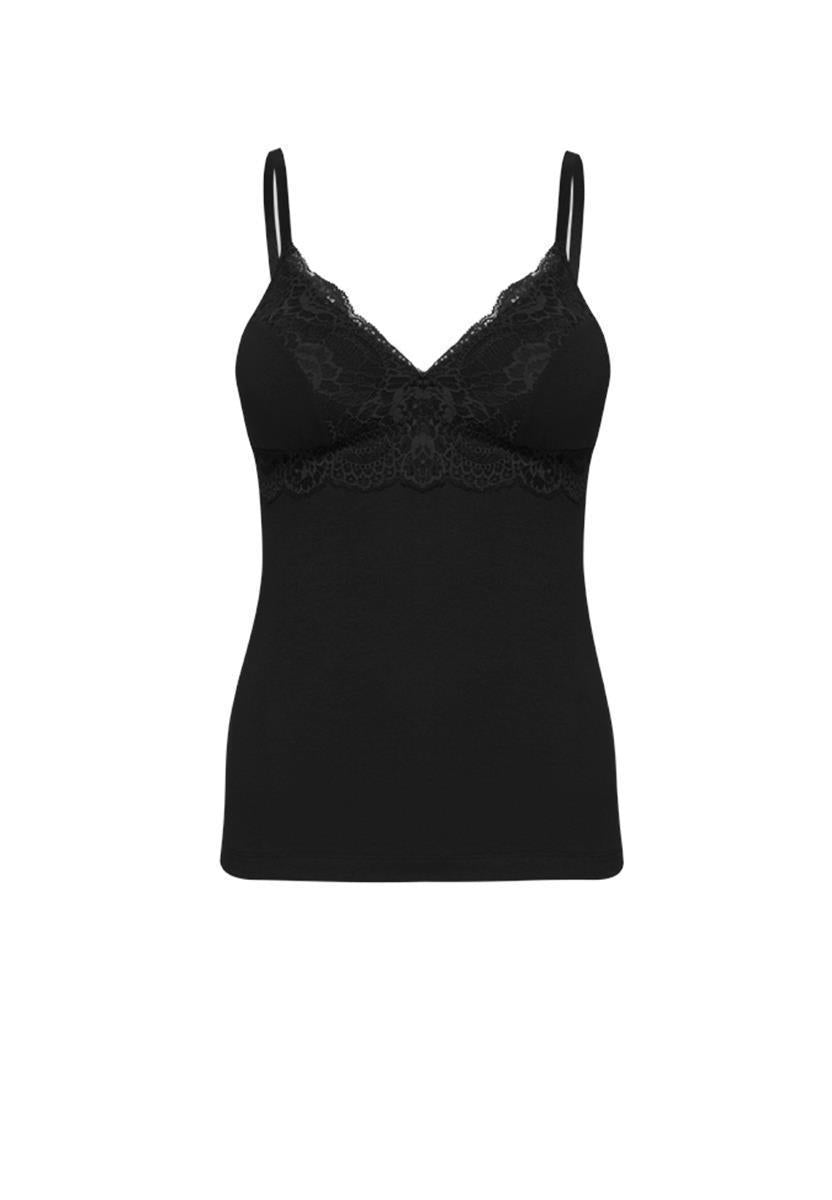 Marlowe Nature Wäsche BH-Hemd Top Bio-Baumwolle black