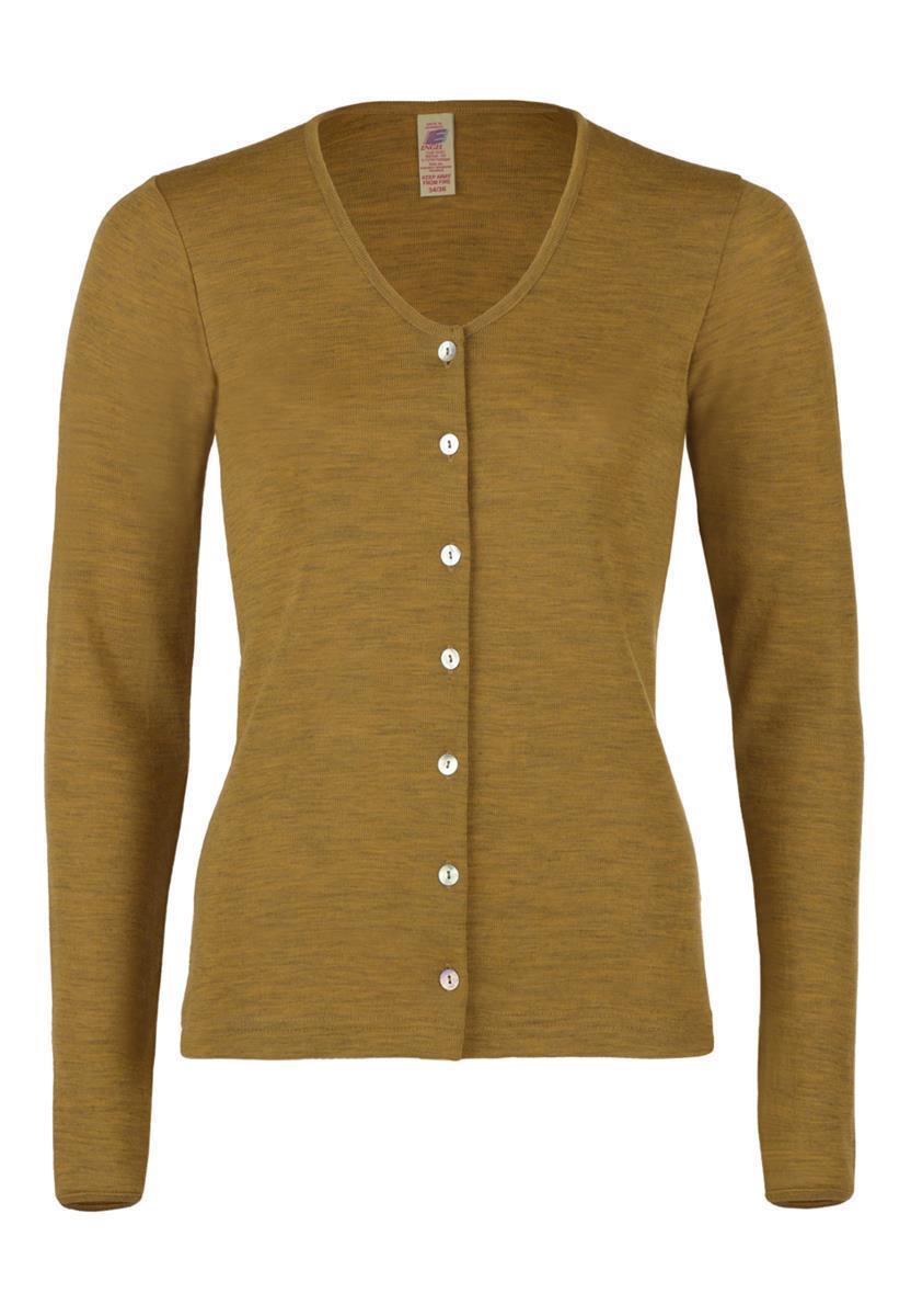 Engel Cardigan Strickjacke schiefer 34/36 Bio-Merinowolle