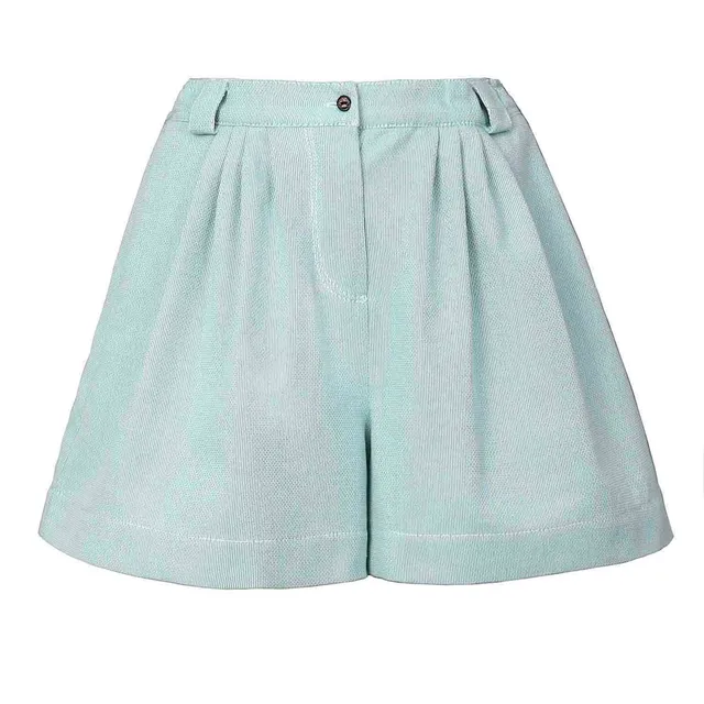 Infantium Victoria Pleated Wide Shorts Shorts Mint Baumwolle