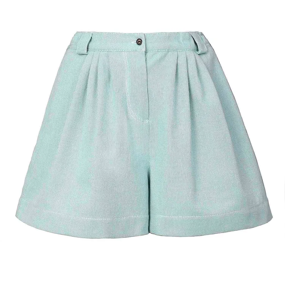 Infantium Victoria Pleated Wide Shorts Shorts Mint Baumwolle