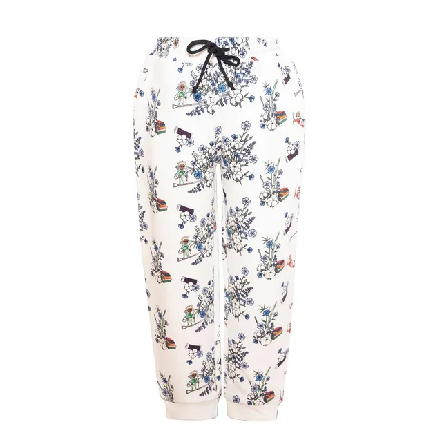 Infantium Victoria Sweatpants Weiß Floral Bio Gr.116