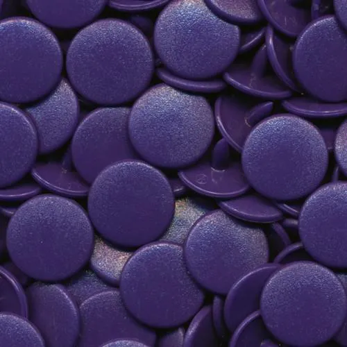 Kam Snaps Plastic Snaps B35 Purple Druckknöpfe 50 Sets matt
