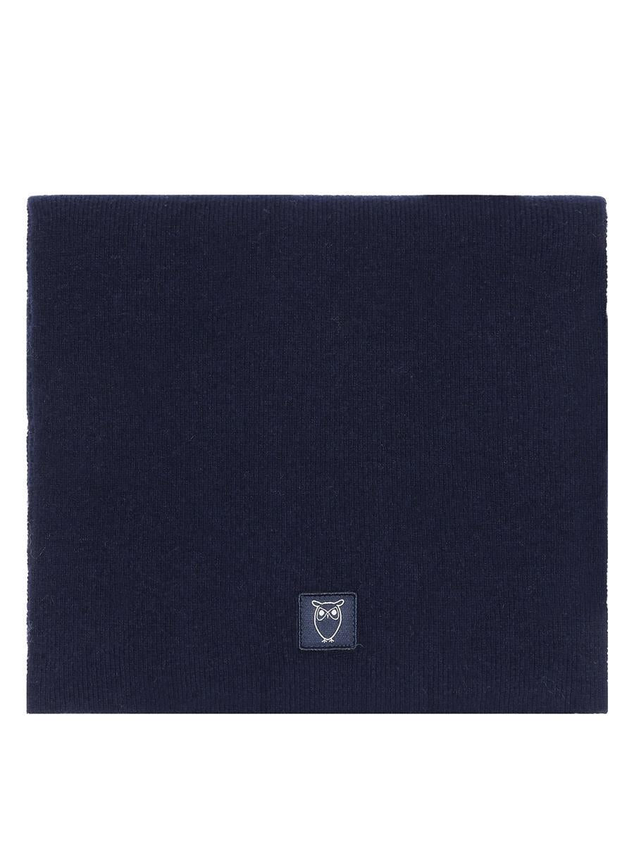 Marlowe Nature Rib Knit Wool Scarf Schal Lammwolle black jet