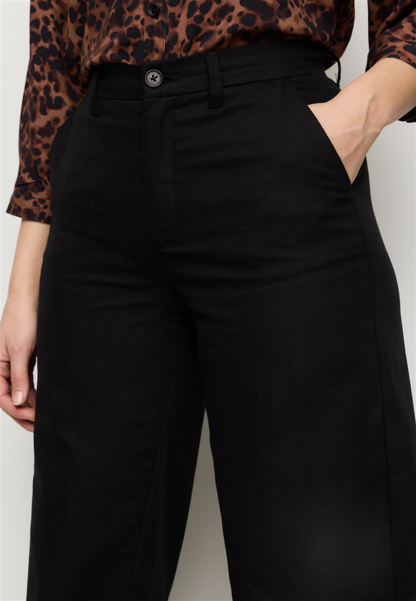 marlowe nature Pants Ligularia Hose Black Bio-Baumwolle