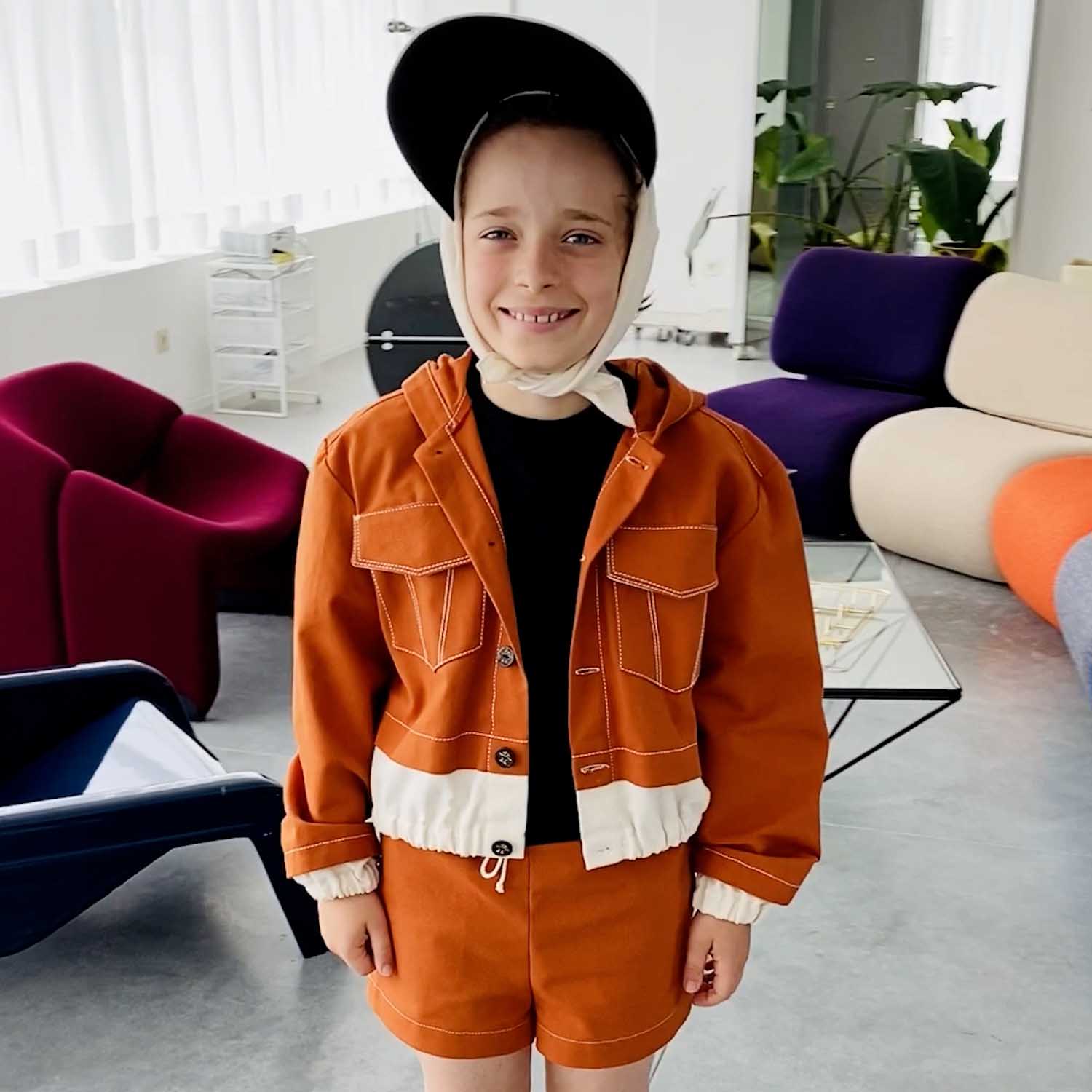 Infantium Victoria Bomberjacke Kinder Orange Baumwolle
