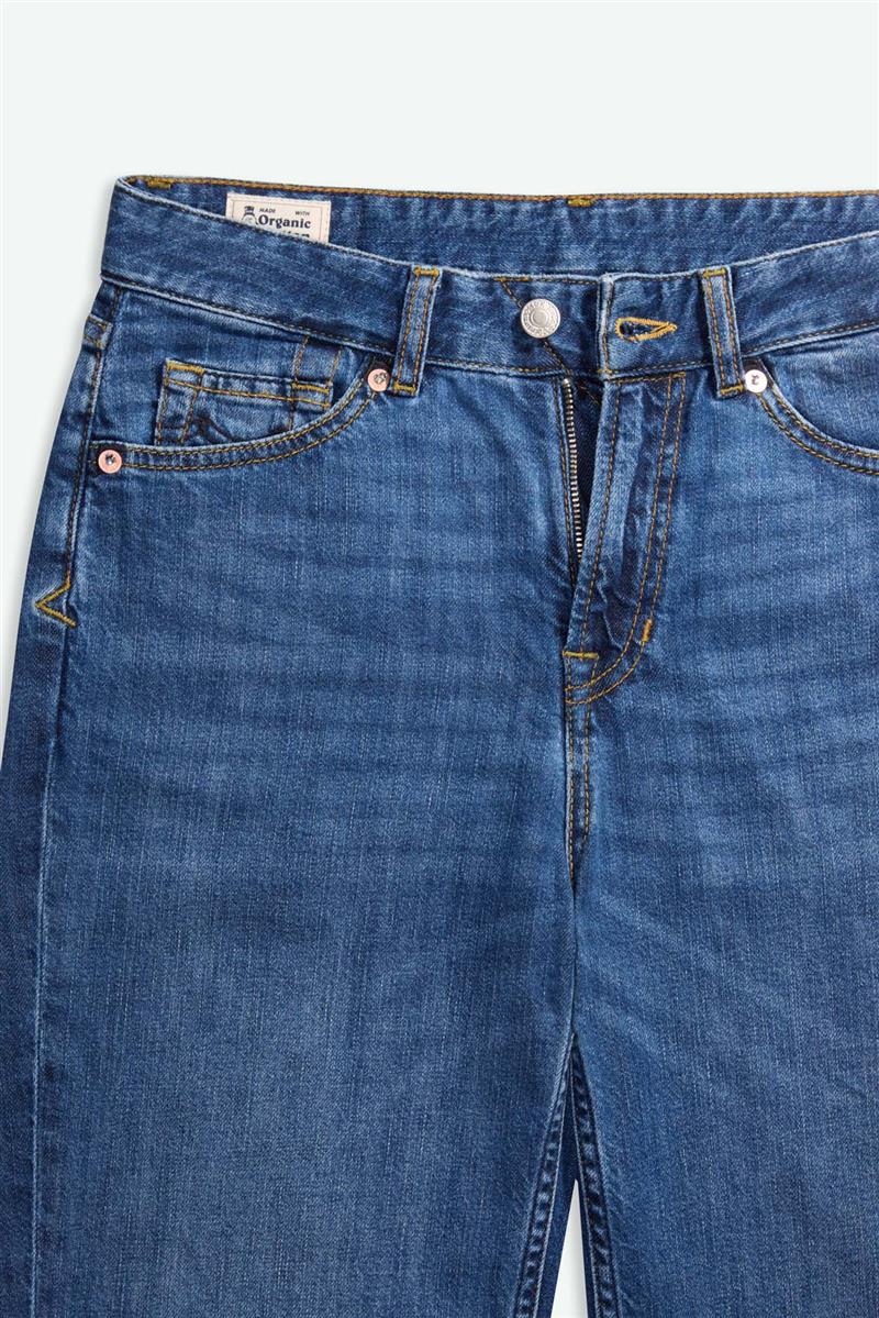 marlowe nature Inoe Jeans mid worn 27/32 Bio-Baumwolle gerade