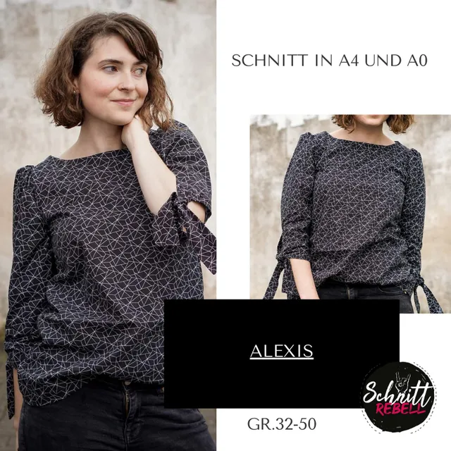 Schnittrebell Alexis Bluse Ebook Gr.32-50 PDF