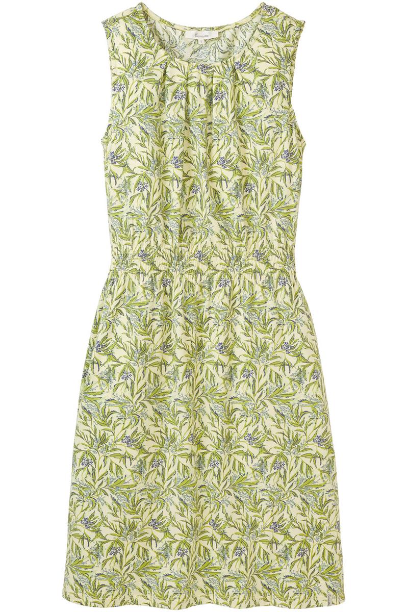 marlowe nature Kleider Tailliertes Jersey-Kleid Sommerkleid summer leafs XS