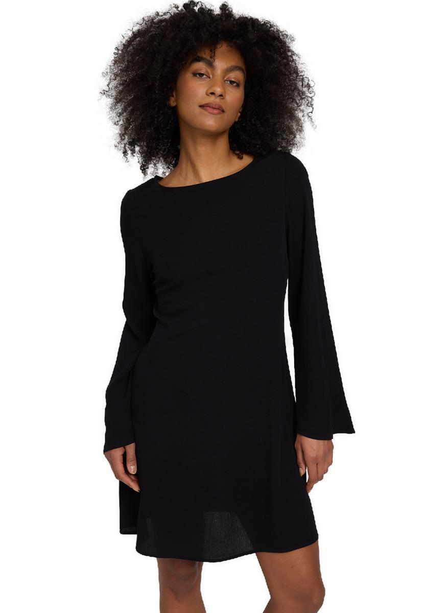 marlowe nature Wide Sleeve Crinkle Dress Kleid schwarz M