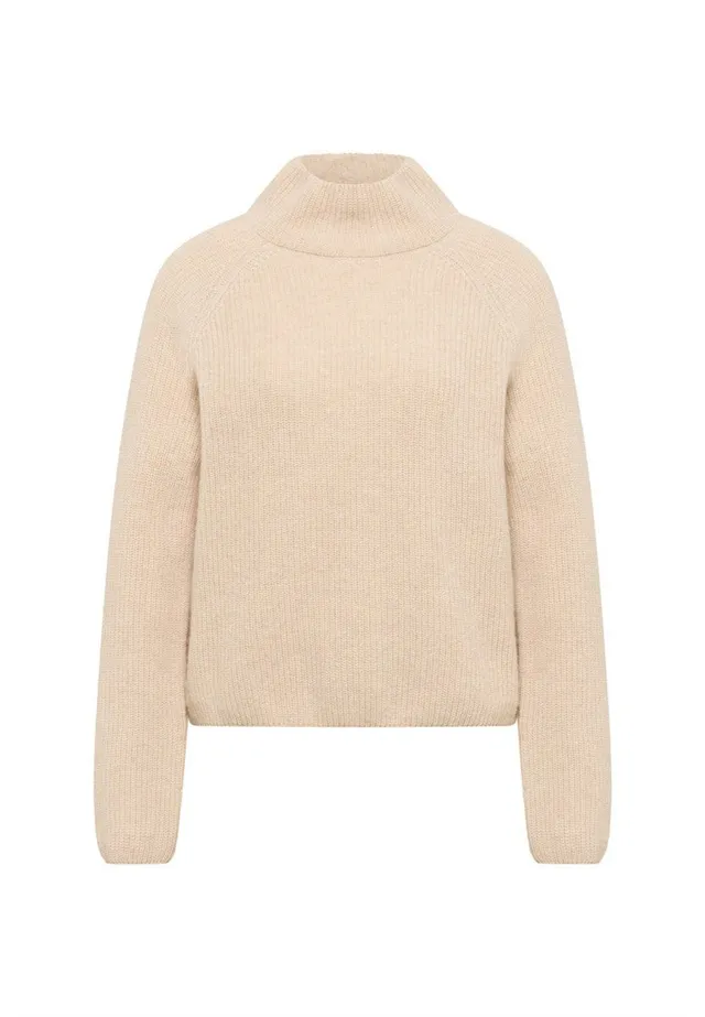 marlowe nature Raglanpullover Wollpullover sahara melange Gr 38