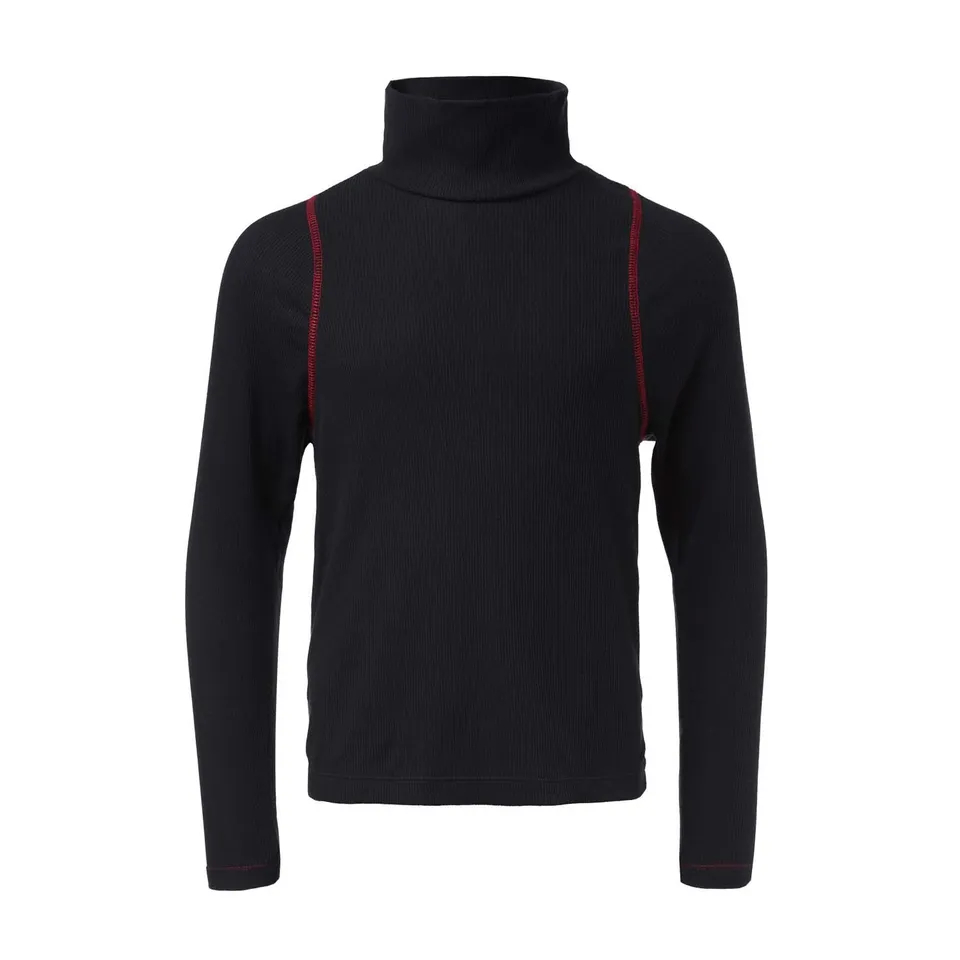 Infantium Victoria Kids Rollkragen Top Schwarz Langarm Gr.128 Stretch