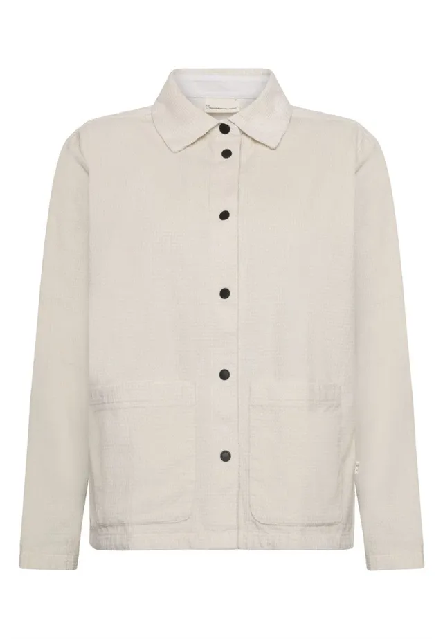marlowe nature Corduroy Overshirt egret Bio-Cord Hemdjacke