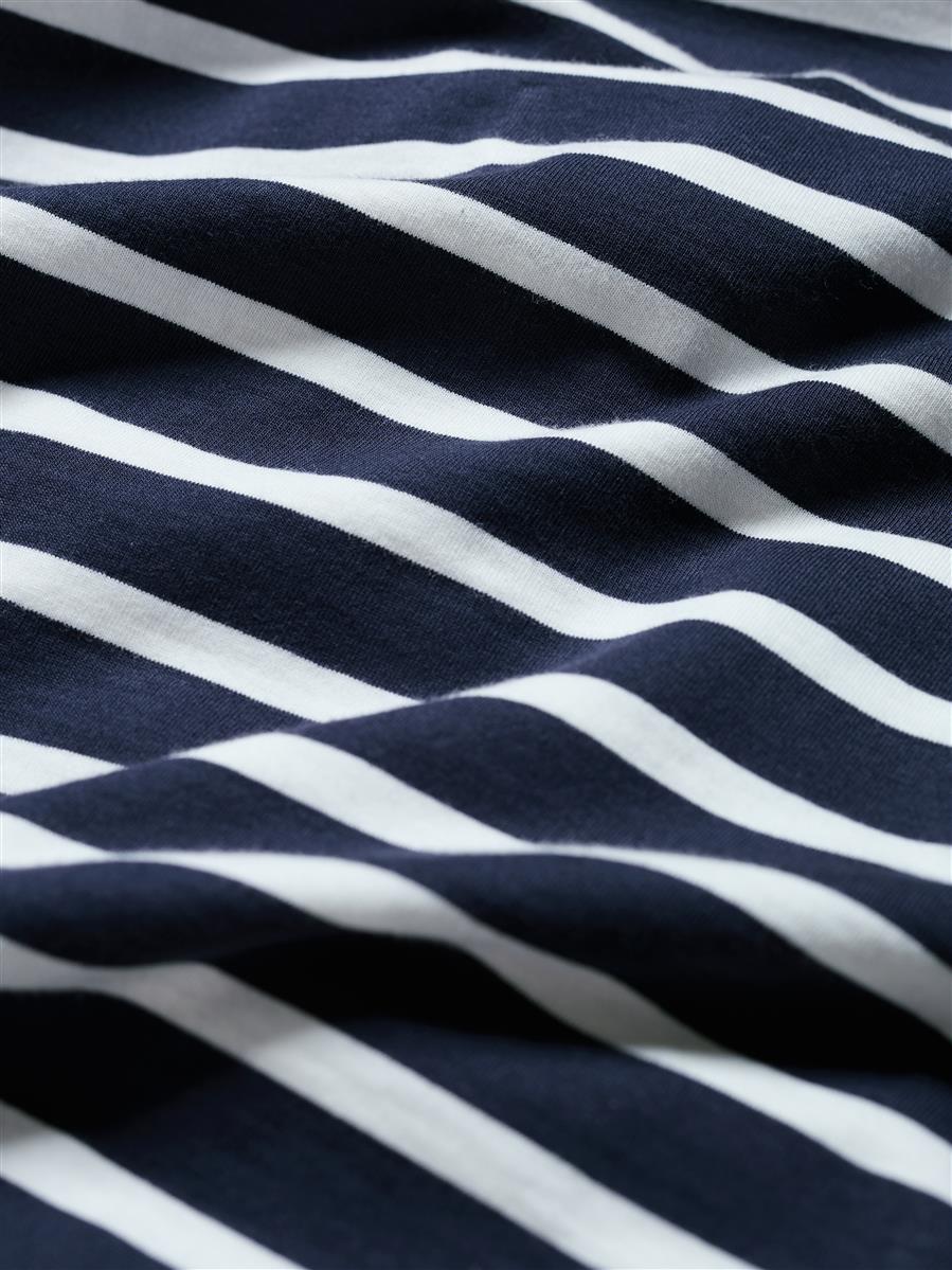 marlowe nature Sailor Shirt breton chalk maritime Bio-Baumwolle