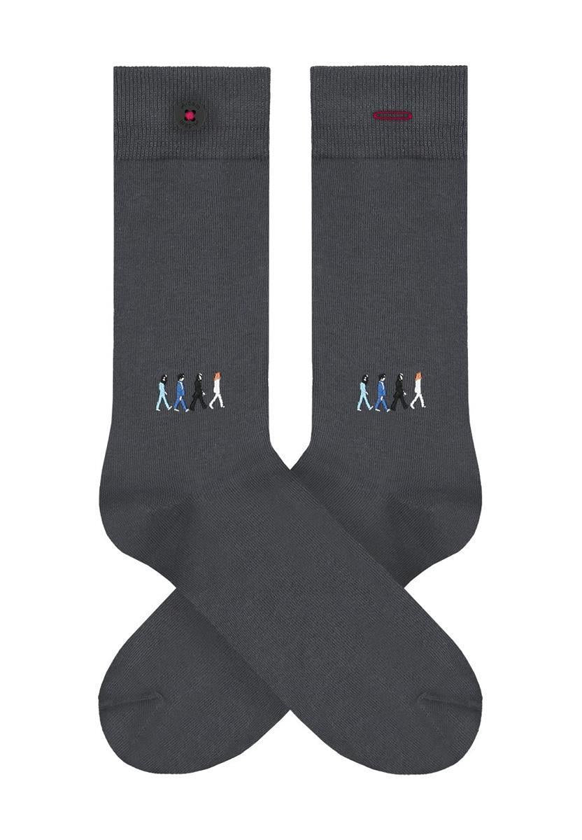 marlowe nature Onno Socken Onno grey 36-40 Bio-Baumwolle Stick