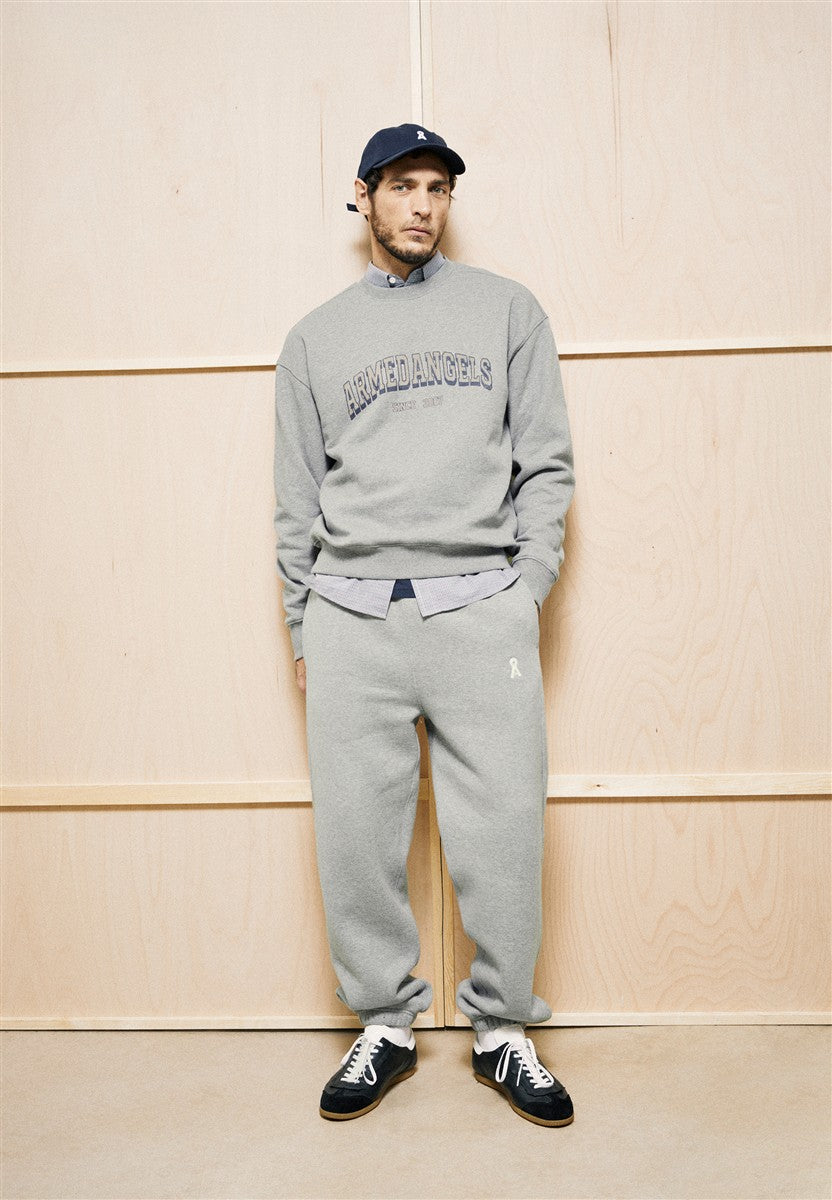 Armedangels Wordmark Relaxed Sweatshirt silver Bio