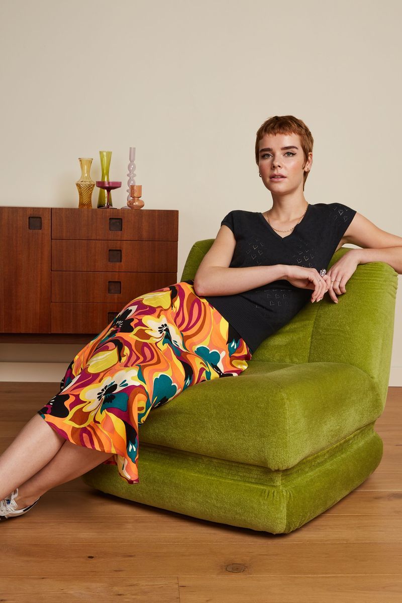 Marlowe Nature Juno Skirt Aurelio Ecovero shell orange