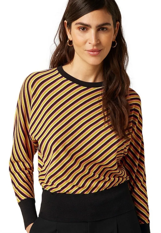King Louie Daria Top Blaze Pullover Bio-Baumwolle curry yellow