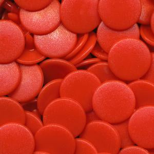 Kam Snaps B01 Orangey Red Druckknöpfe Size 16 matt 50 Sets