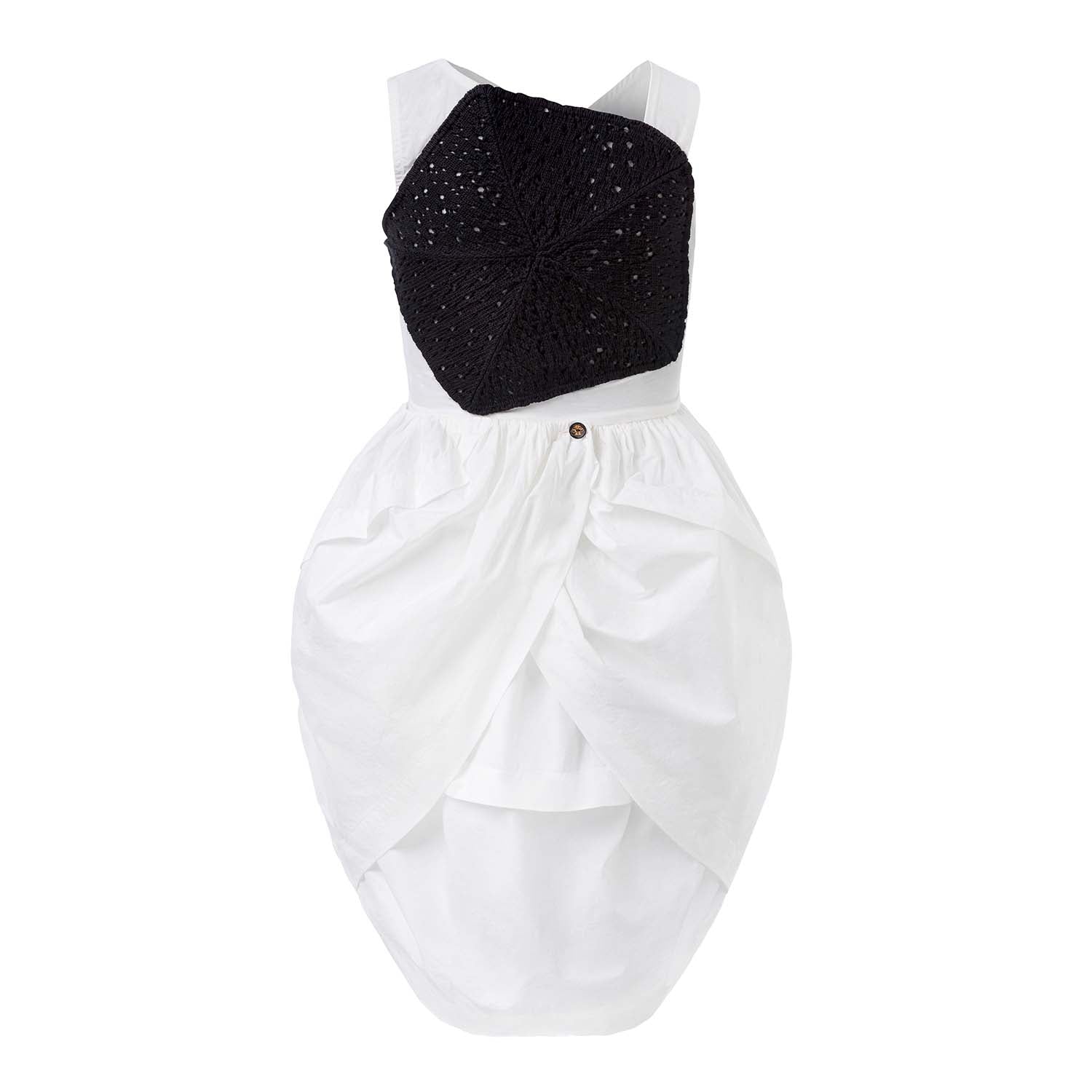 Infantium Victoria Ladybug Kleid Weiß Bio-Baumwolle Stickerei