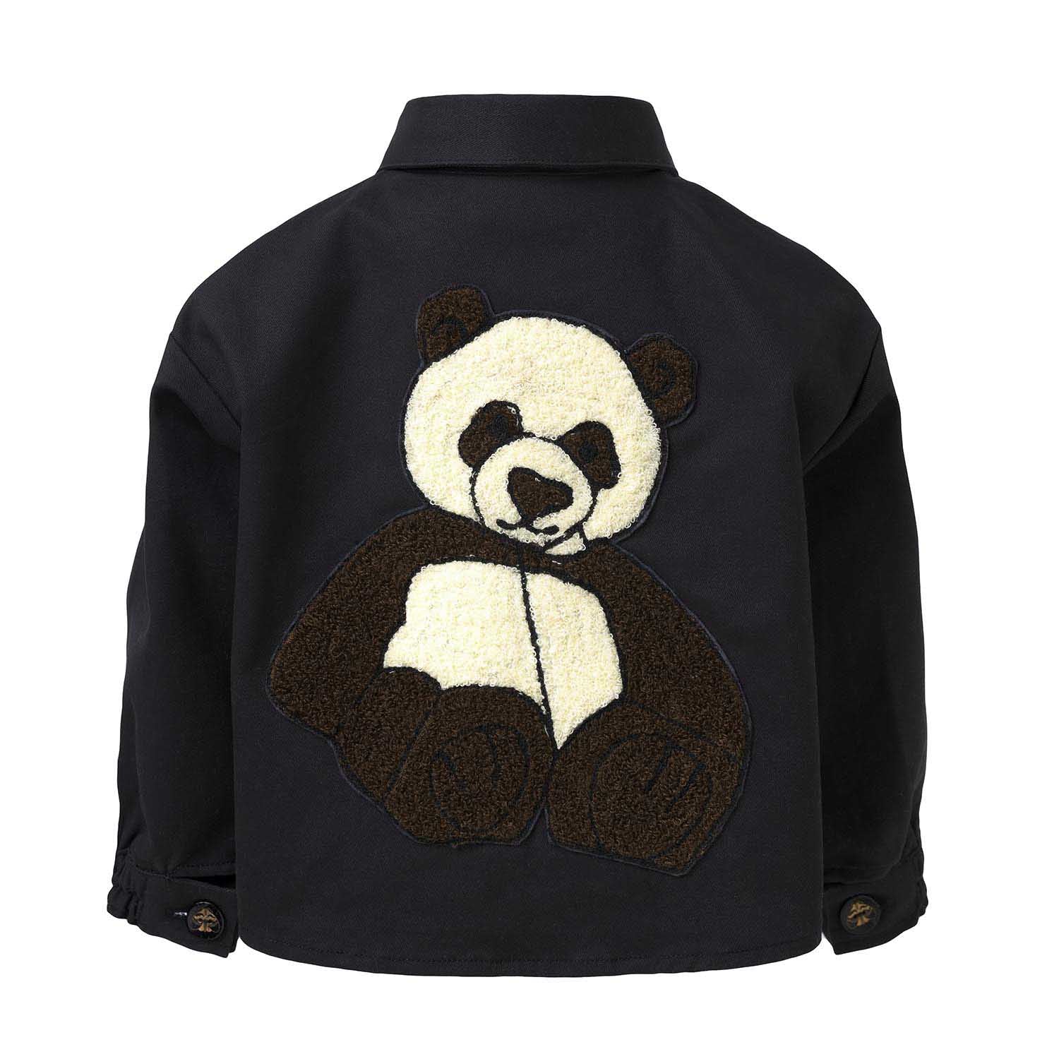 Infantium Victoria Panda Tunika schwarz 80 Baby Baumwolle