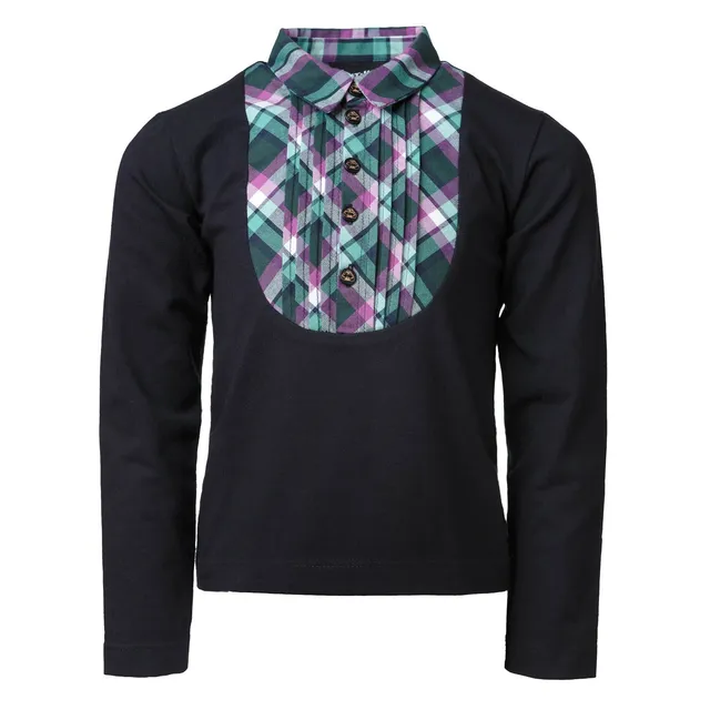 Infantium Victoria Tuxedo Shirt Hemd schwarz 116 Baumwolle