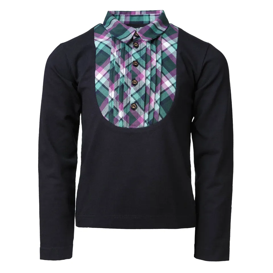 Infantium Victoria Tuxedo Shirt Hemd schwarz 116 Baumwolle