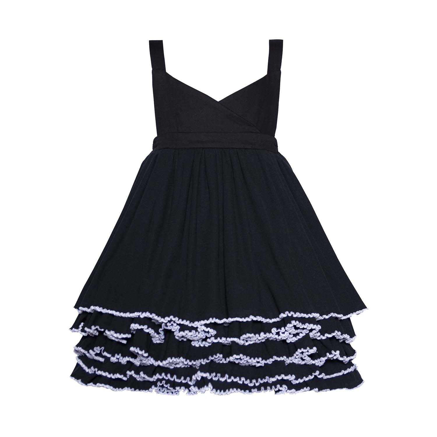 Infantium Victoria Schwarzes Kleid Mädchen Festkleid Baumwolle
