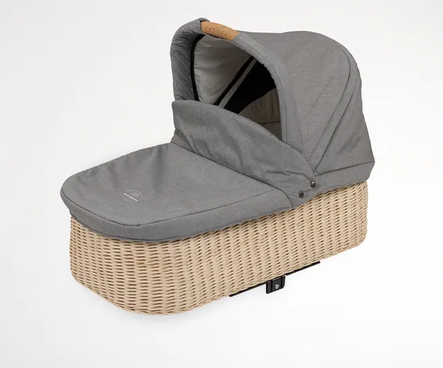 Naturkind Babykorb geflochten Cord Cognac für Ida