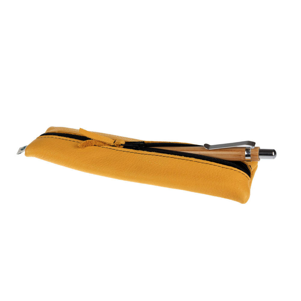 Pantolinos Federtasche klein Federmäppchen aus Naturleder